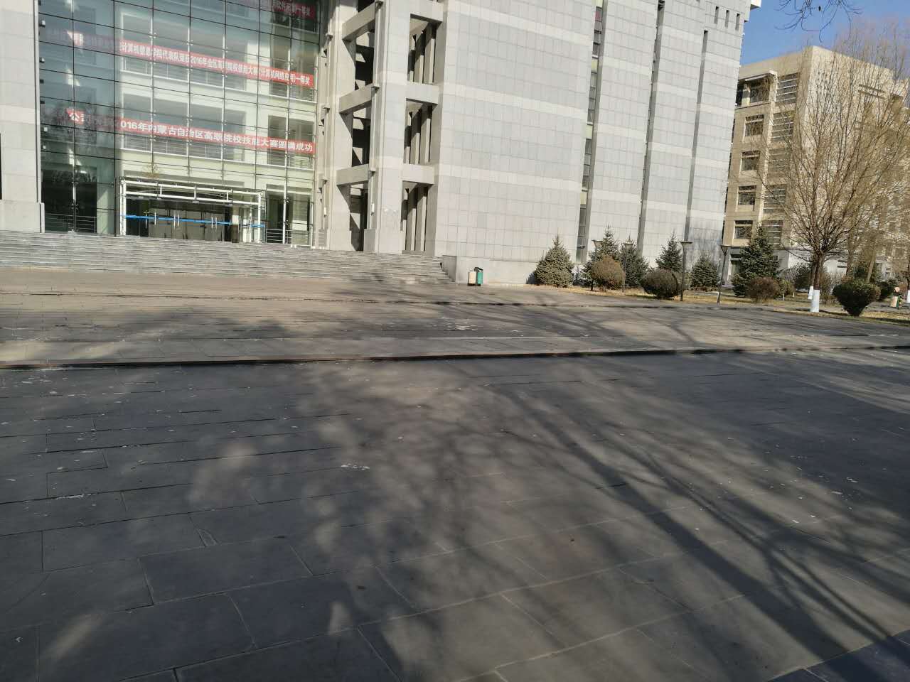 清除积雪后的图书馆门前.jpg
