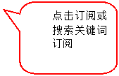 圆角矩形标注: 点击订阅或搜索关键词订阅